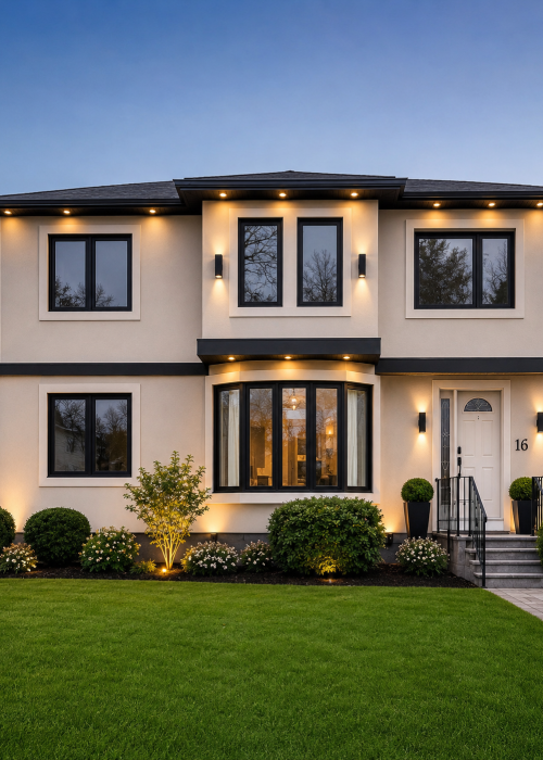 modern stucco home exterior by USA Stucco & stone inc.
